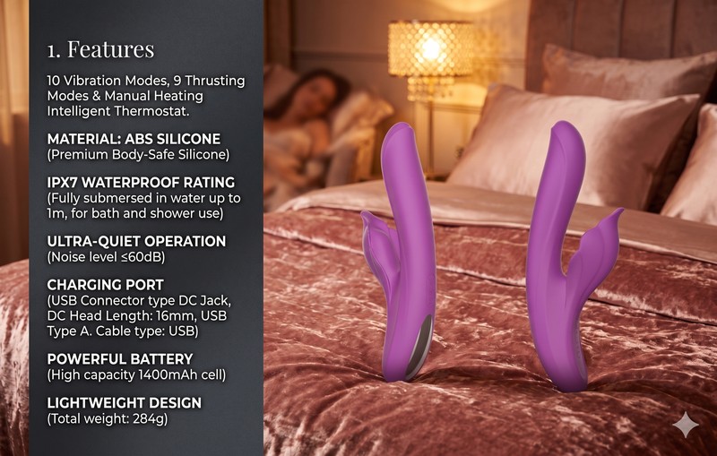 576 Thrusting Double Vibrator (Heating) - Image 5